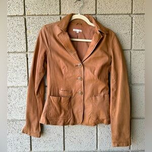 Vince leather blazer